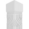 Ekena Millwork Craftsman Classic Square Non-Tapered Atlas Fretwork Column w/ Standard Capital & Standard Base CC0810ENATLCSCS - alternate 4